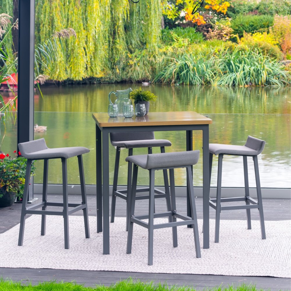 Venice Outdoor Kitchen Bar Table and Stools - Image 2